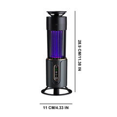 USB Rechargeable Mosquito Killer Lamp – 2-in-1 Fly Trap & Camping Light with Timer, Ideal for Outdoor Use