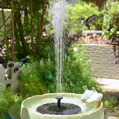 Solar Water Fountain – Floating Garden Decor for Birdbaths