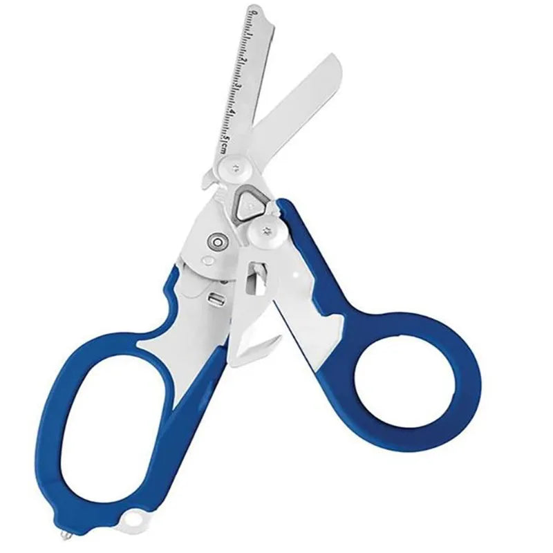 Tactical Folding Scissors – Multifunction First Aid Survival Tool with Built-in Emergency Features
