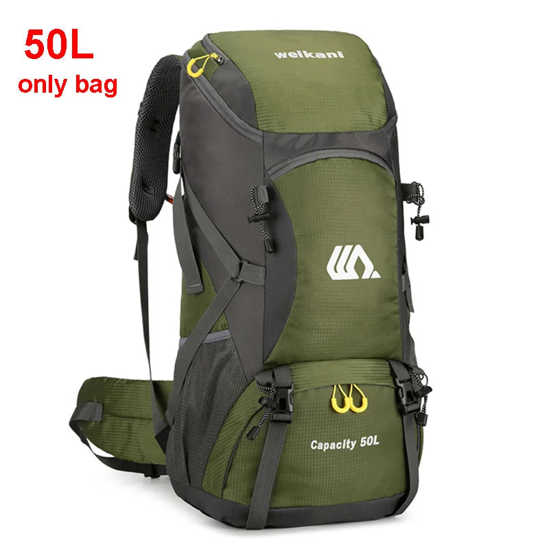 50L Travel Backpack – Waterproof Outdoor Hiking & Climbing Bag