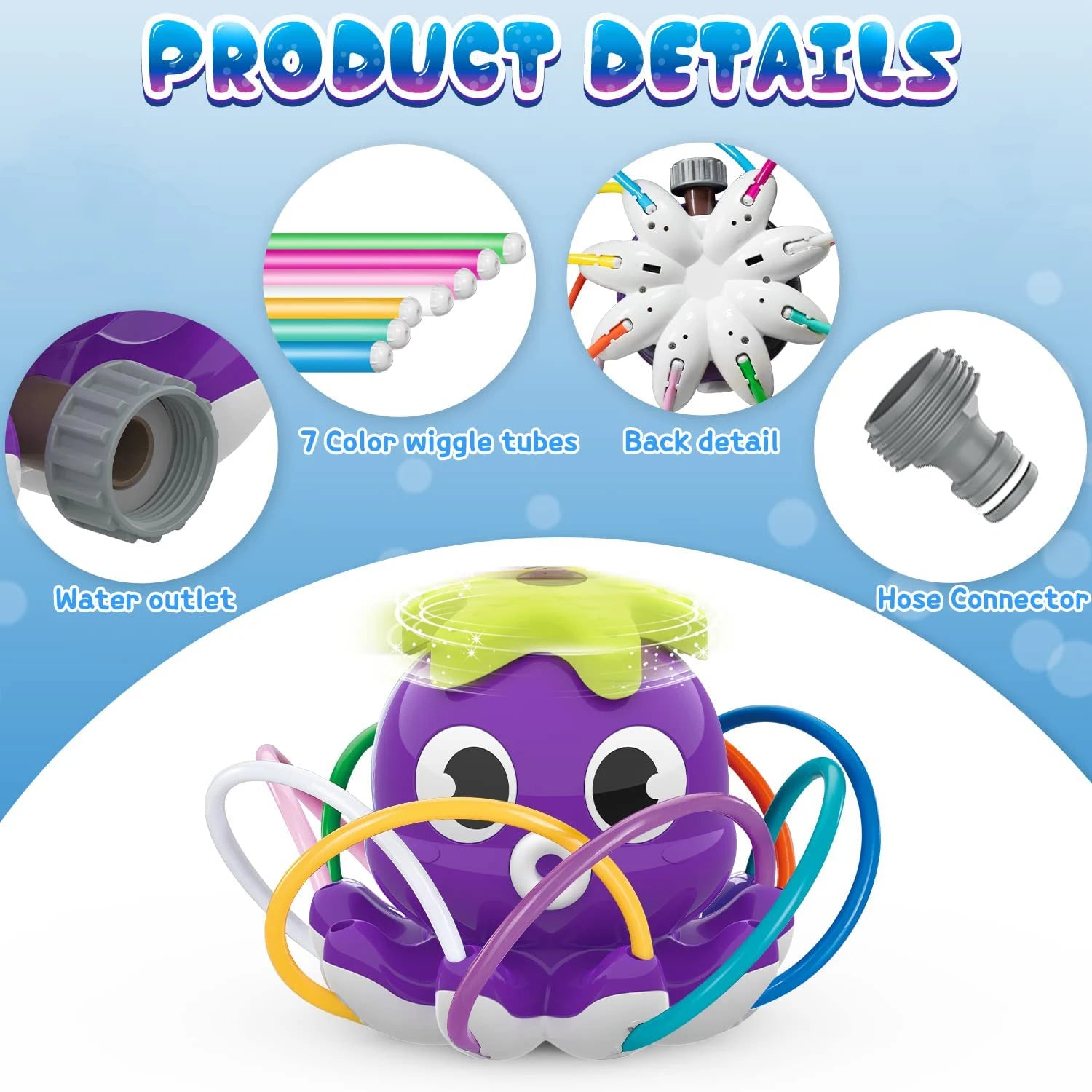 Octopus Water Sprinkler – Garden Splash Toy for Kids