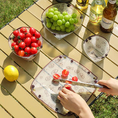 Foldable Camping Tableware Set – Bowl, Plate, Cup & Filter
