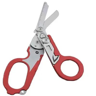 Tactical Folding Scissors – Multifunction First Aid Survival Tool with Built-in Emergency Features