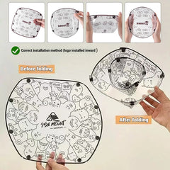 Foldable Camping Tableware Set – Bowl, Plate, Cup & Filter