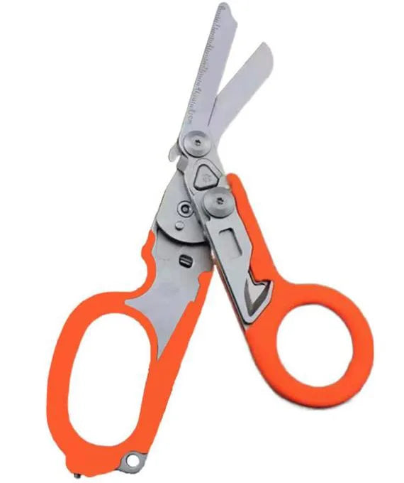 Tactical Folding Scissors – Multifunction First Aid Survival Tool with Built-in Emergency Features