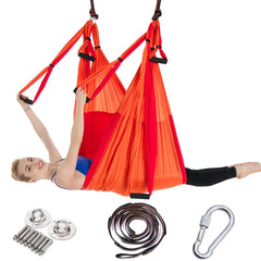 Full Aerial Yoga Hammock Set – Anti-Gravity Swing with Mounting Kit for Home & Gym (2.5 x 1.5m)