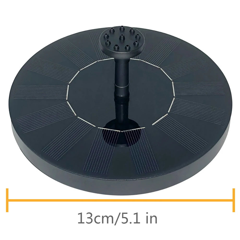 Solar Water Fountain – Floating Garden Decor for Birdbaths