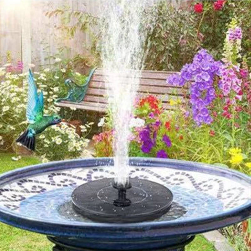 Solar Water Fountain – Floating Garden Decor for Birdbaths