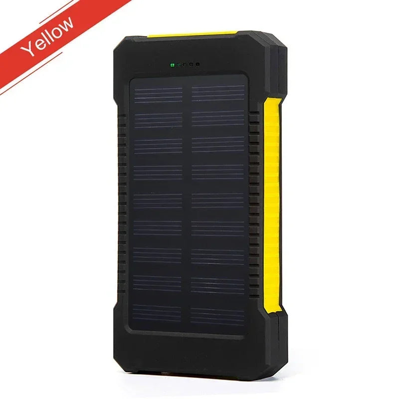 200,000mAh Solar Power Bank – Waterproof Fast-Charge Battery with SOS Flashlight for Outdoor & Emergency Use