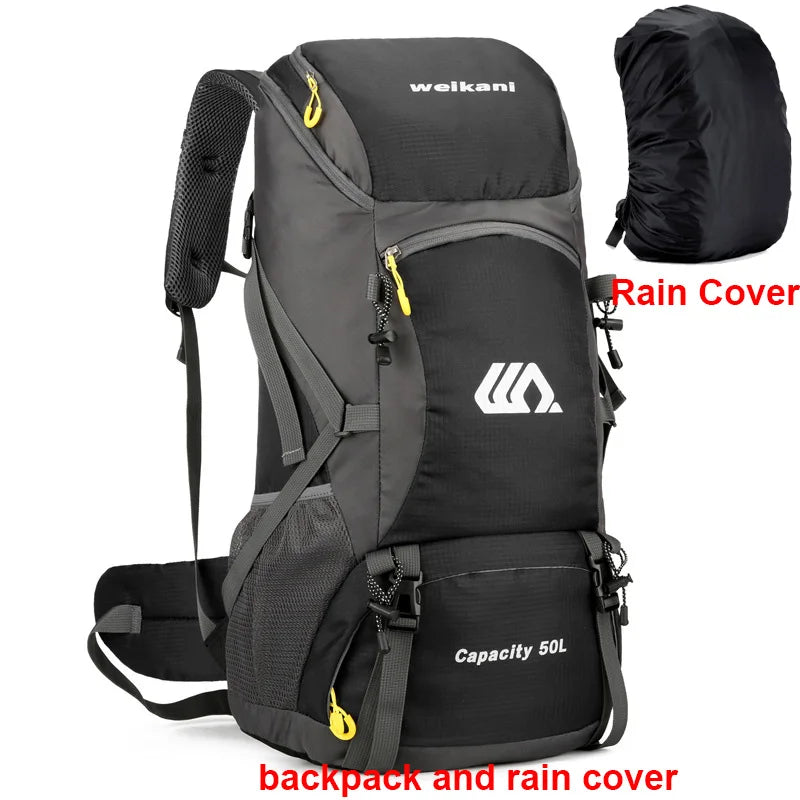 50L Travel Backpack – Waterproof Outdoor Hiking & Climbing Bag