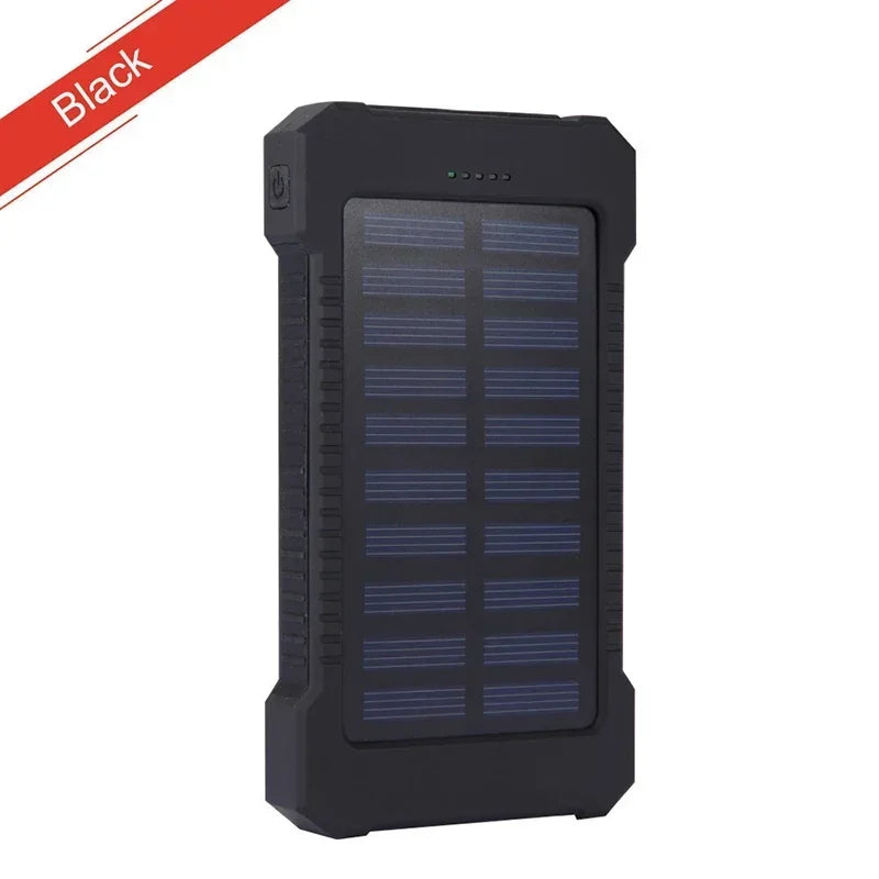200,000mAh Solar Power Bank – Waterproof Fast-Charge Battery with SOS Flashlight for Outdoor & Emergency Use