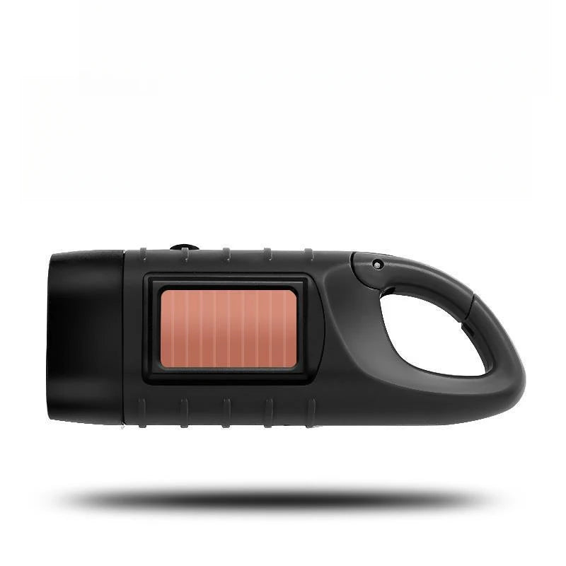 Hand Crank Solar Flashlight – 1-Min Shake = 3-Min Light, Waterproof Emergency Light for Outdoor Survival (2/4 Pack)