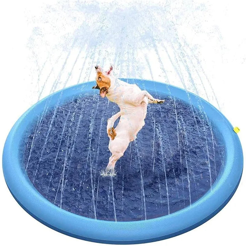 Pet & Kids Splash Pad – 170cm Inflatable Water Mat