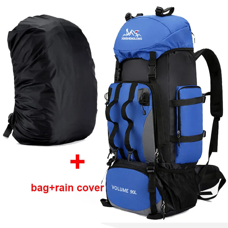 90L Waterproof Hiking Backpack – Large Trekking & Camping Bag
