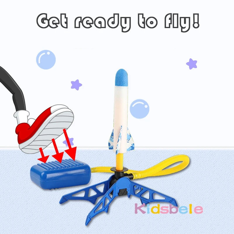 Air Rocket Toy – Foot-Pump Launcher for Kids Outdoor Play