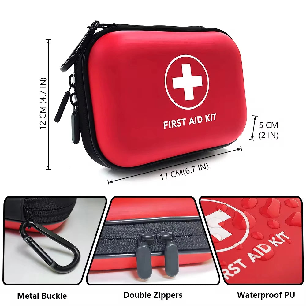 Portable First Aid Kit – Travel Emergency Medical Bag for Home, Car & Outdoor Survival Use