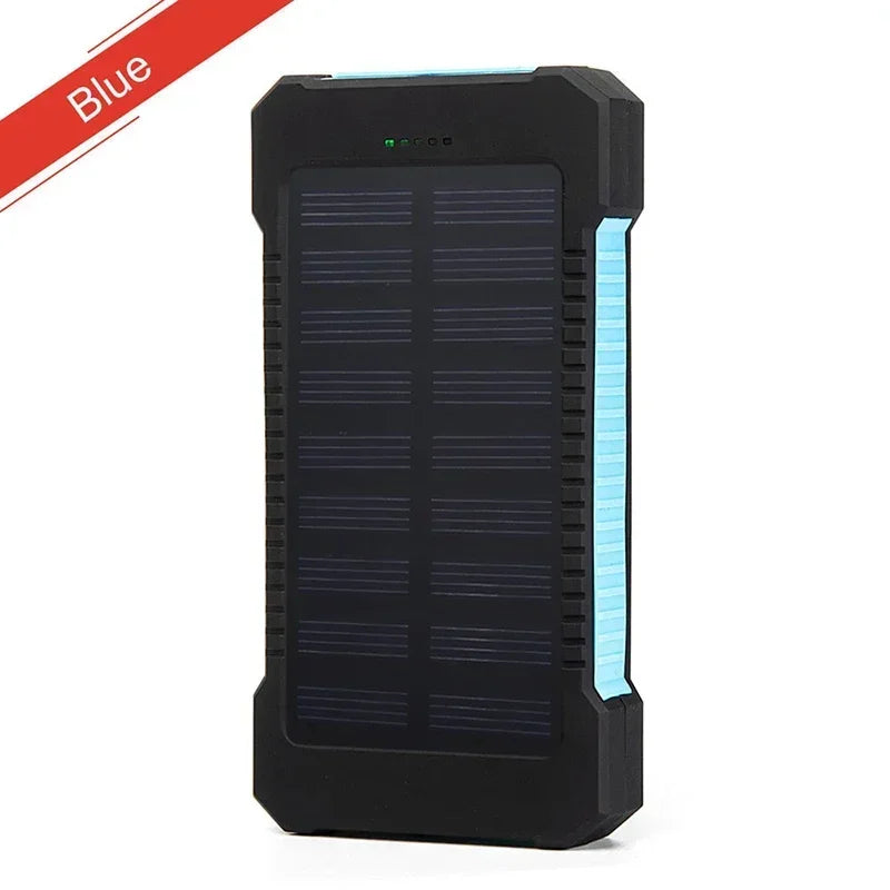 200,000mAh Solar Power Bank – Waterproof Fast-Charge Battery with SOS Flashlight for Outdoor & Emergency Use