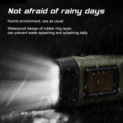 Hand Crank Solar Flashlight – 1-Min Shake = 3-Min Light, Waterproof Emergency Light for Outdoor Survival (2/4 Pack)