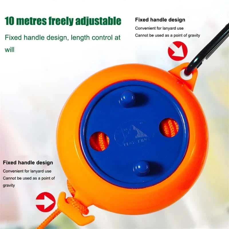 10m Retractable Clothesline – Adjustable Portable Laundry Drying Rope for Indoor & Outdoor Use