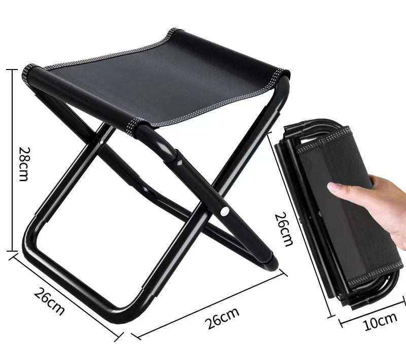 Folding Portable Stool – Ultra-Light Outdoor Chair for Camping, Fishing, Picnic & Travel