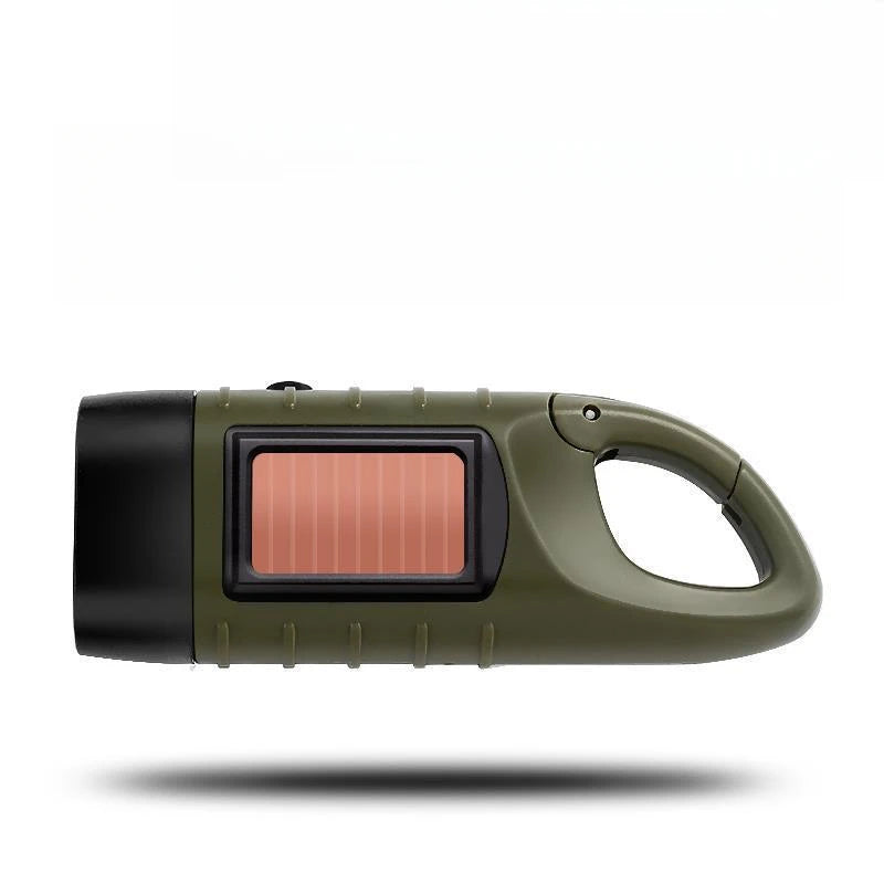 Hand Crank Solar Flashlight – 1-Min Shake = 3-Min Light, Waterproof Emergency Light for Outdoor Survival (2/4 Pack)