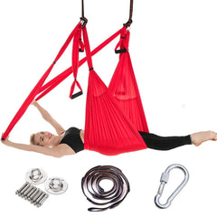Full Aerial Yoga Hammock Set – Anti-Gravity Swing with Mounting Kit for Home & Gym (2.5 x 1.5m)