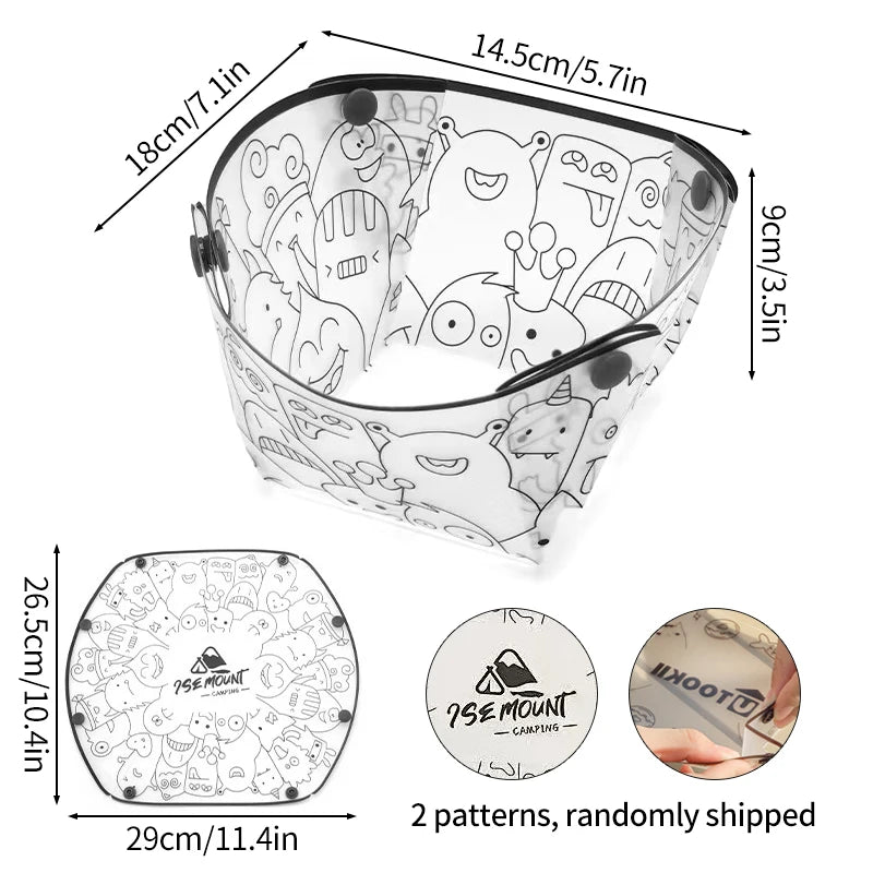 Foldable Camping Tableware Set – Bowl, Plate, Cup & Filter