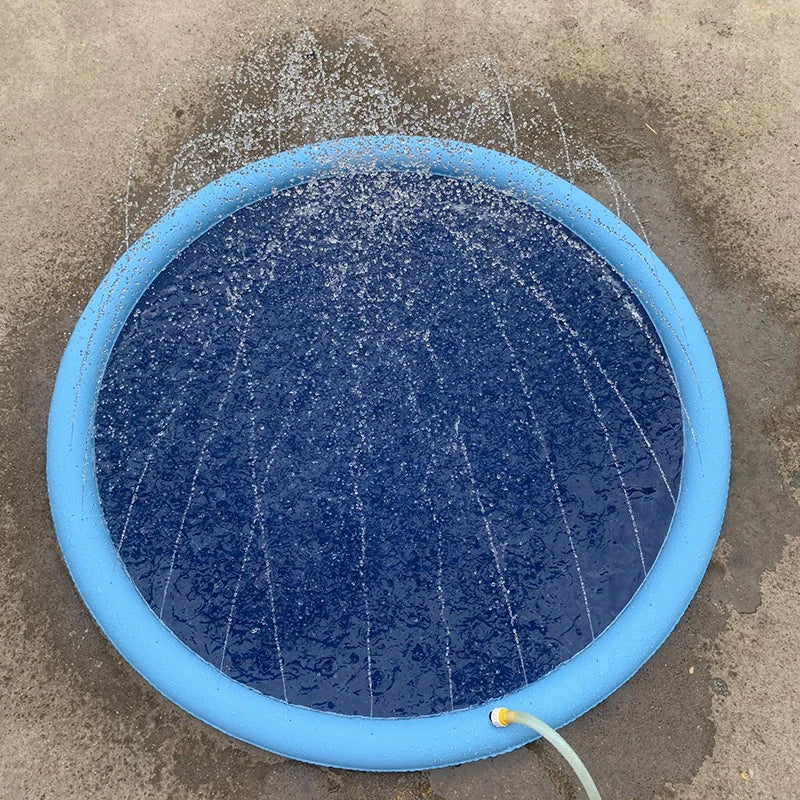 Pet & Kids Splash Pad – 170cm Inflatable Water Mat