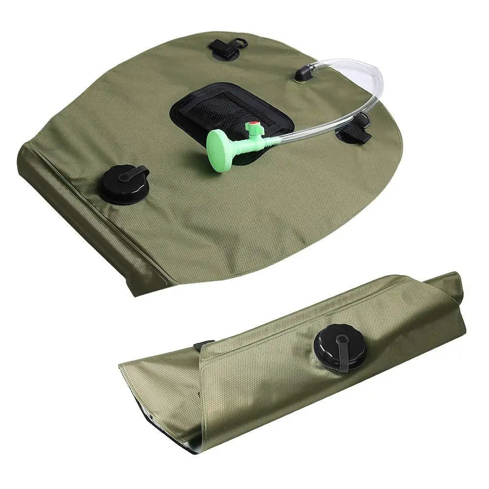 20L Solar Camping Shower Bag – Portable Outdoor Heated Water Storage with Hose & Adjustable Shower Head