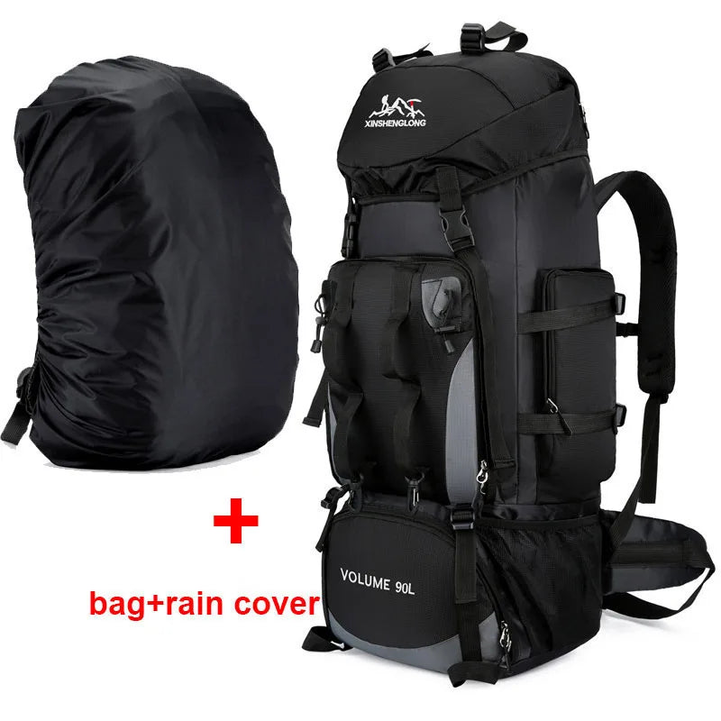 90L Waterproof Hiking Backpack – Large Trekking & Camping Bag