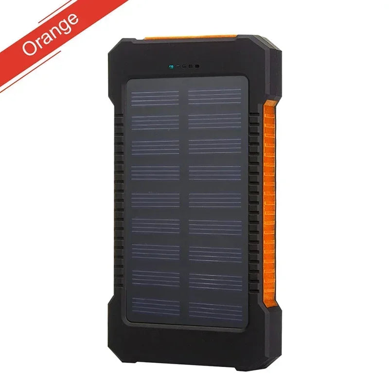 200,000mAh Solar Power Bank – Waterproof Fast-Charge Battery with SOS Flashlight for Outdoor & Emergency Use