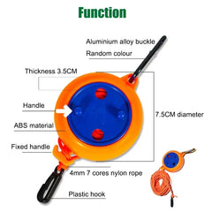 10m Retractable Clothesline – Adjustable Portable Laundry Drying Rope for Indoor & Outdoor Use