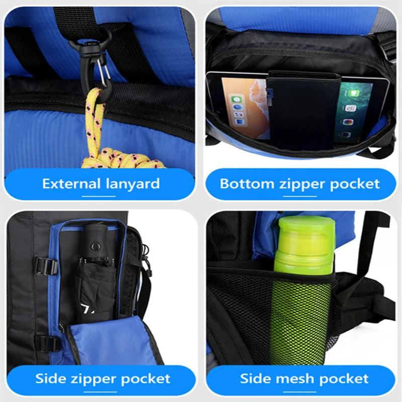 90L Waterproof Hiking Backpack – Large Trekking & Camping Bag