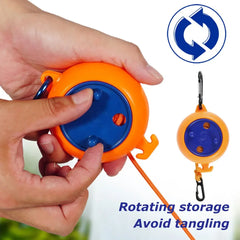 10m Retractable Clothesline – Adjustable Portable Laundry Drying Rope for Indoor & Outdoor Use