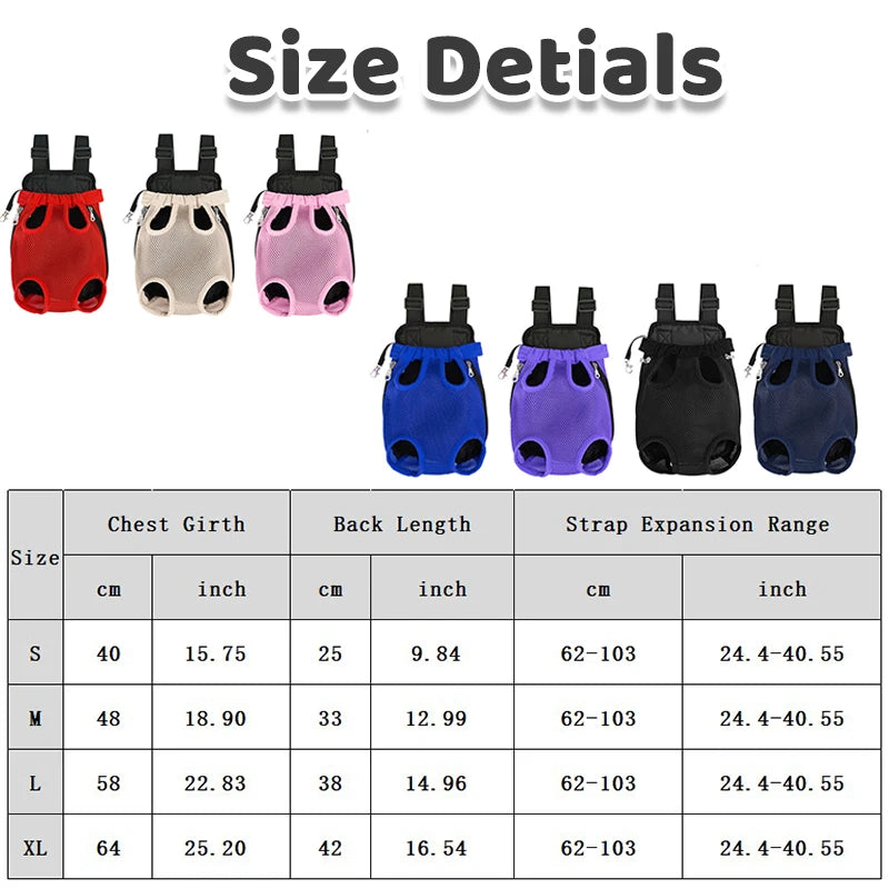 Pet Carrier Backpack – Breathable Travel Bag for Small Dogs & Cats