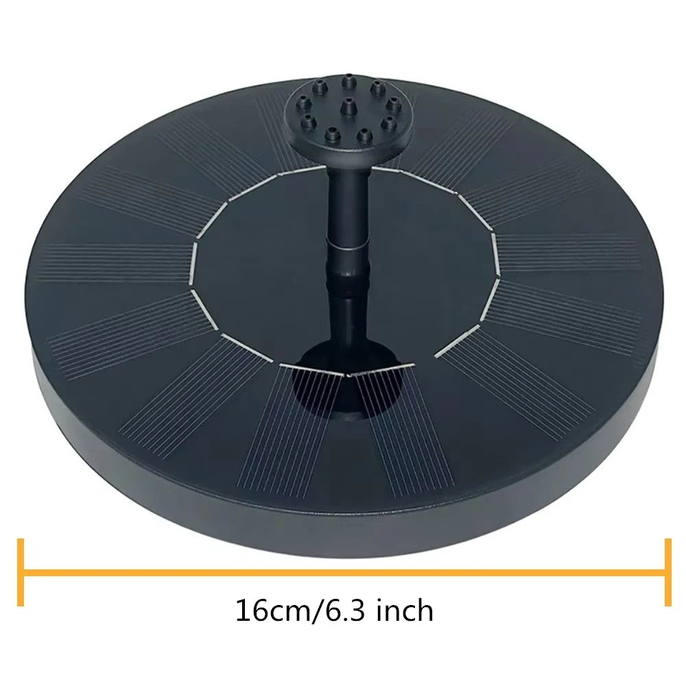 Solar Water Fountain – Floating Garden Decor for Birdbaths