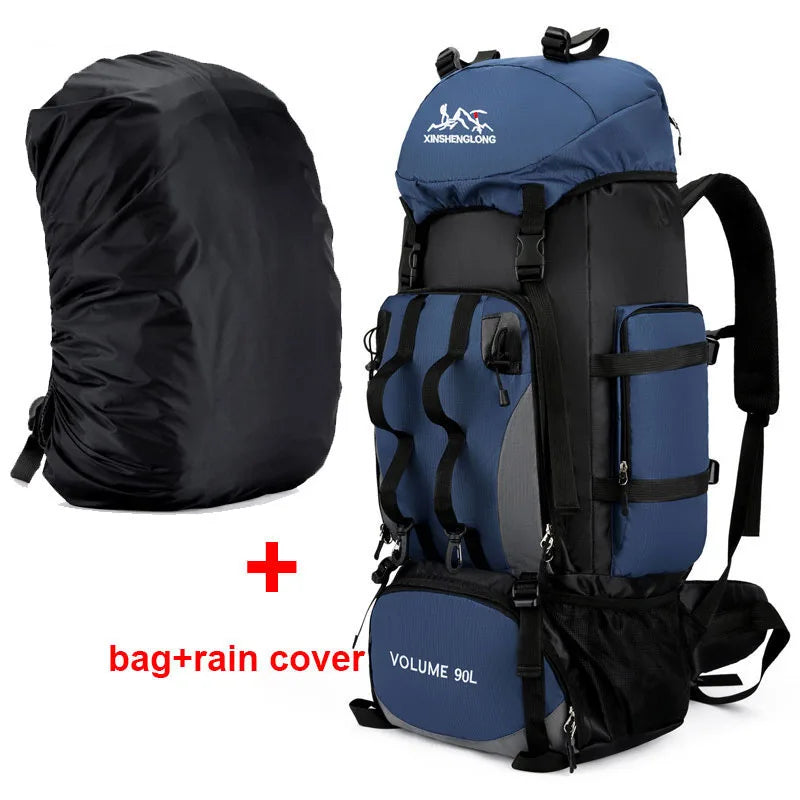 90L Waterproof Hiking Backpack – Large Trekking & Camping Bag